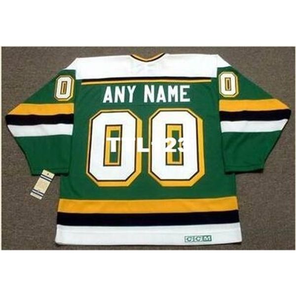 

121 minnesota north stars 1980's ccm vintage customized "any name & number(s)" hockey jersey or custom any name or number ret, Black