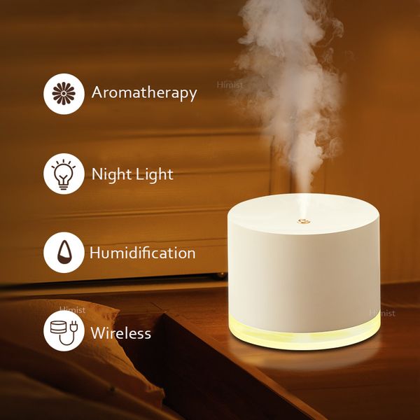 

780ml wireless air humidifier 2000mah battery rechargeable humidificador aromatherapy portable diffuser air purifier mist maker 1012