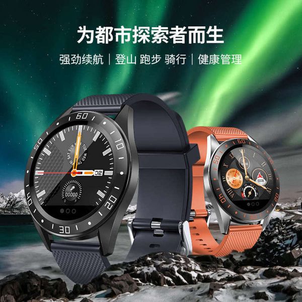 

heart gt105 color screen smart watch rate blood pressure sleep multi functional waterproof sports watch for men and women, Slivery;brown