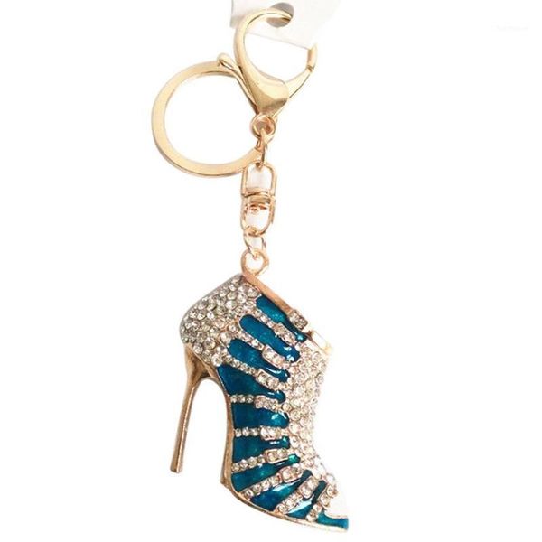 

exquisite rhinestone strap fish mouth slippers keychain cute handbag keychain charm bag key ring gifts for women bling key ring1, Silver