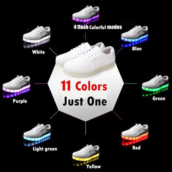 

light do kriativ slippers usb with lights glowing up led girl shoes tenis luminous sneakers infant, Black;red