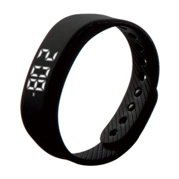 

t5 silicone band fitness smart bracelet pedometer distance time date calories