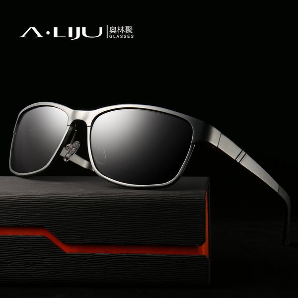 

sun polarized new glasses aluminum polarizer magnesium men sunglasses driver eye protection sun