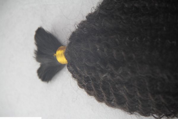 

jet black color 100% human hair bulk 10-30 inchs brazilian kinky curly hair weave bundles bulk human hair no weft 100g 1 pieces