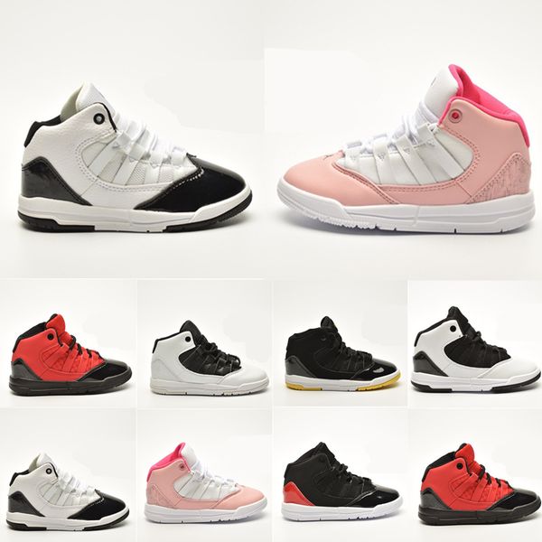 

2021 new kids 11.5s space jam bred concord gym pink carmine oreo basketball shoes chaussures kids sneakers pour enfan, Black