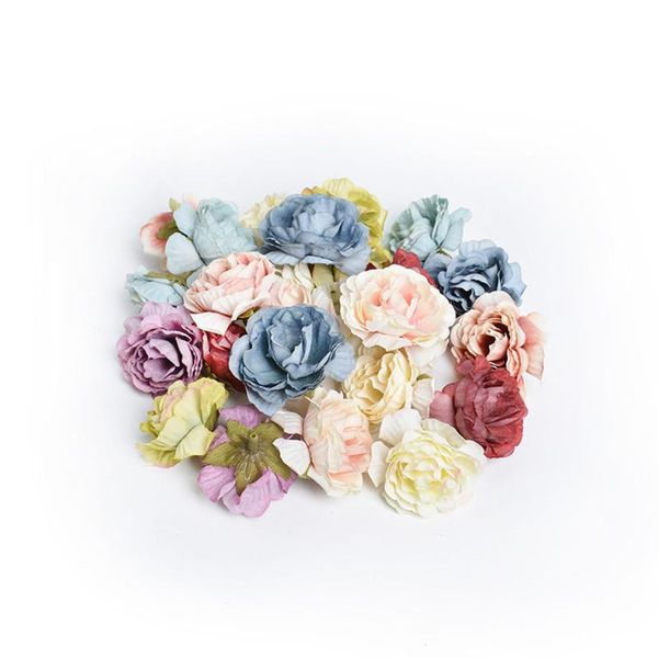 

10pc 5cm silk rose artificial flower for wedding party home room decoration marriage shoe hats accessories handmade craft