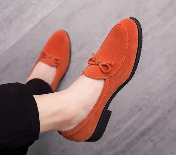 

men shoes suede leather new fashion stylish design lace-up shoe casual formal loafers shoes zapatos de hombre 4m997, Black