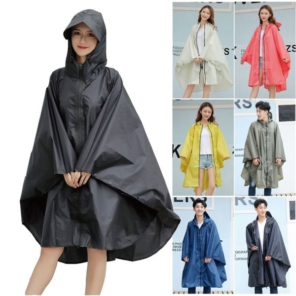 Fashion Big Cap Hooded Women trench Raincoat Outdoor impermeabile Lungo impermeabile Poncho da pioggia Mantello per escursionismo Arrampicata in bicicletta 201202