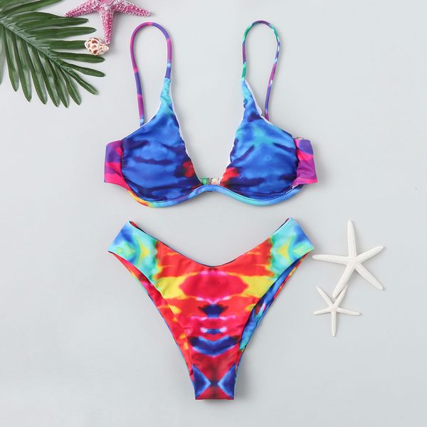 

sagace tie dye bikini 2020 women swimwear low waist push up swimsuit new arrivals beachwear summer bathing suit female, Black