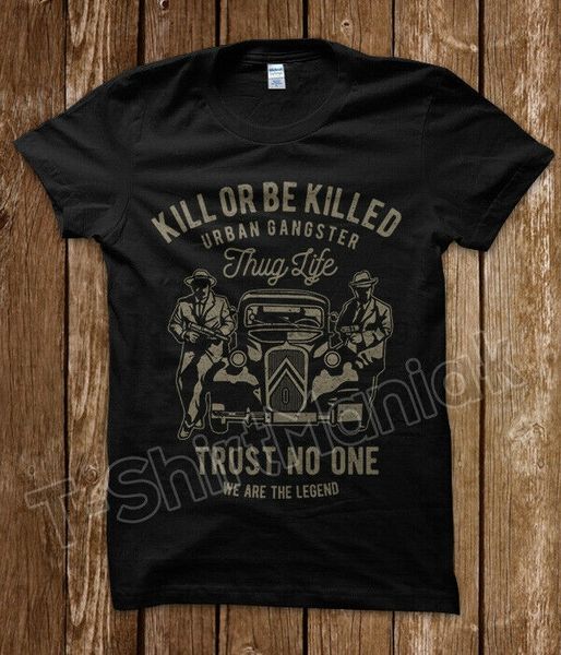 

t-shirt shirt thug life gangster mobster criminal movie film vintage man sport hooded sweatshirt hoodie