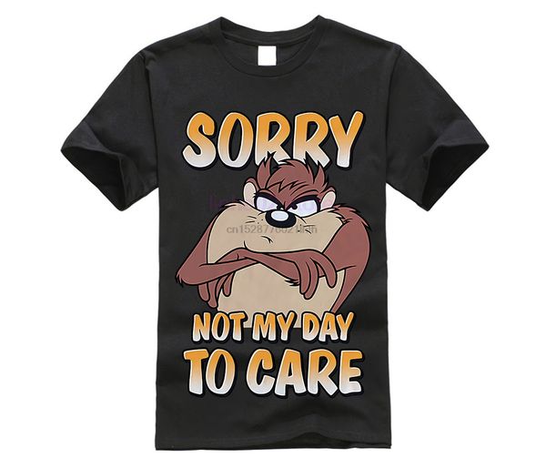 

new nwt looney tunes tasmanian devil sorry not my day to care t-shirt print t shirt mens short sleeve sport hooded sweatshirt hoodie