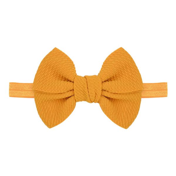 

20color nylon solid bowknot baby headband elastic hair bands for girls handmade turban headwear newborn kids hair accessories q bbydmk