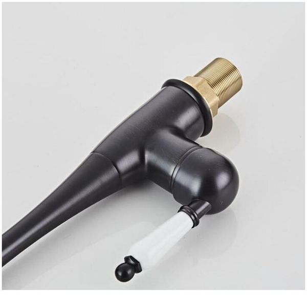 

orb black brushed brass kitchen faucets deck mounted sink taps ceramic handle tap european style faucet and co qylmci