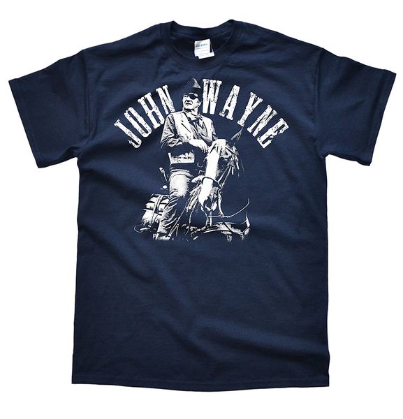 

new summer casual tee shirt men's john wayne horseback t-shirt sport hooded sweatshirt hoodie