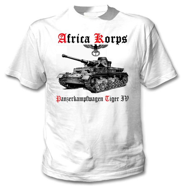 

tiger panzer iv africa korps wwii - new white cotton tshirt sport hooded sweatshirt hoodie