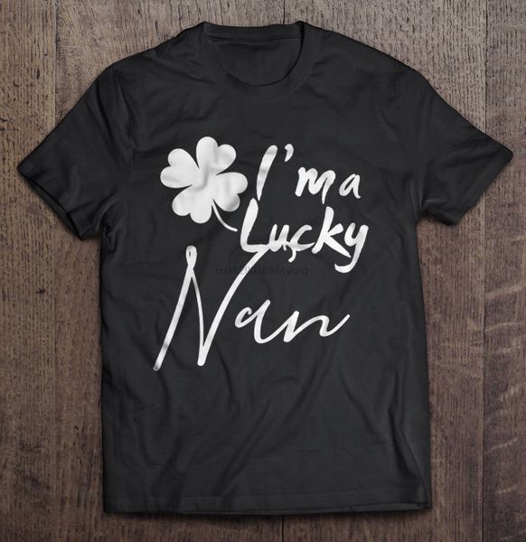 

men funny fashion i'm a lucky nan irish clover st patricks day hoodie designers t shirts sweatshirt