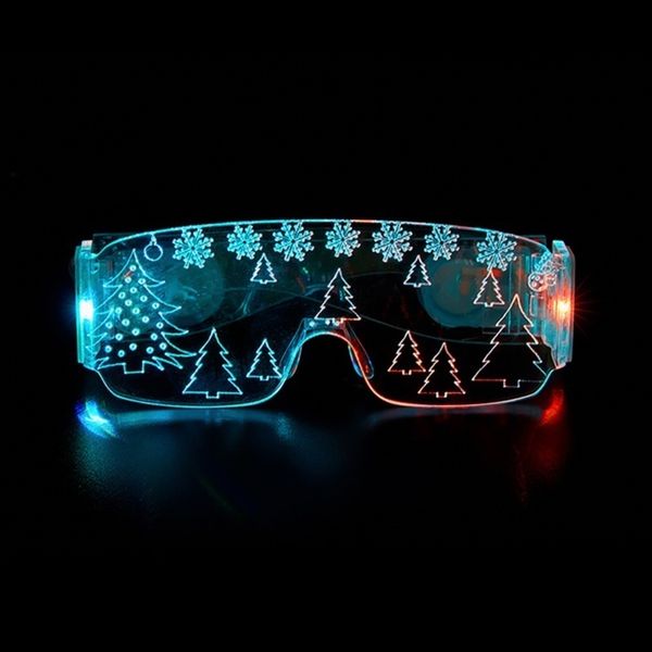 

2021 latestluminous futuristic electronic visor light up led glasses prop for halloween festival performance new