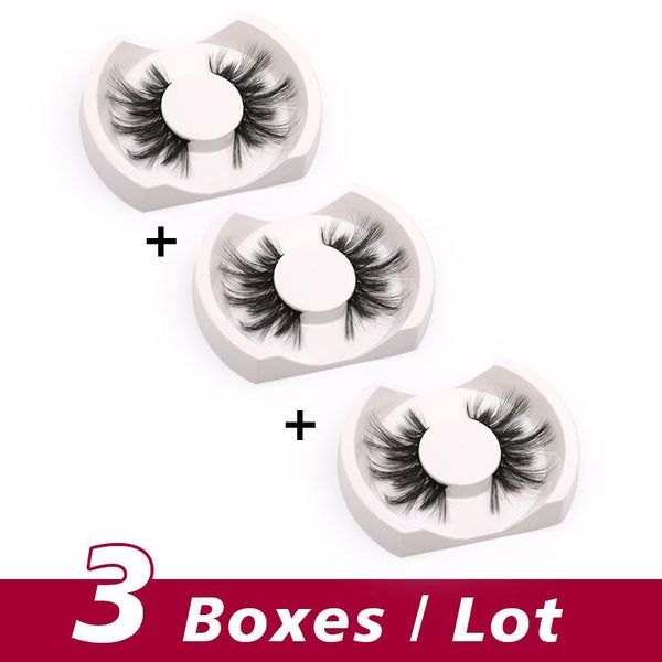 

false eyelashes liyatton 3 boxes/lot 3d mink handmade cruelty-lightweight synthetic hair maquiagens wimpern natural eyelash