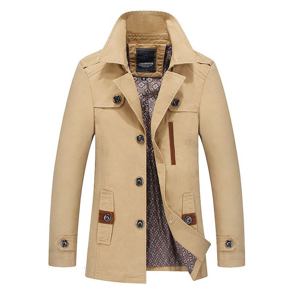 

2021 new spring autumn thin turn down collar long coat single breasted lightweight trench jacket men fashion clothing 5n5l, Tan;black