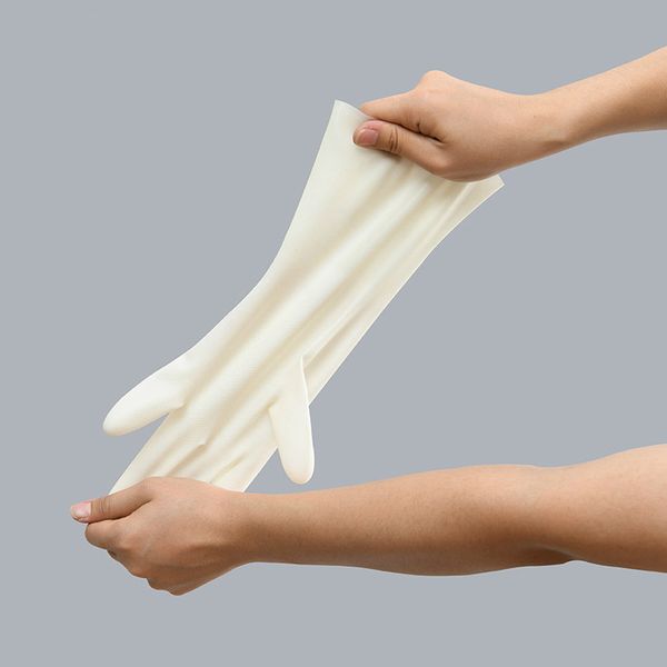 

japan dishwashing cleaning gloves magic silicone rubber dish washing glove for household scrubber kitchen clean tool scrub, Blue;gray