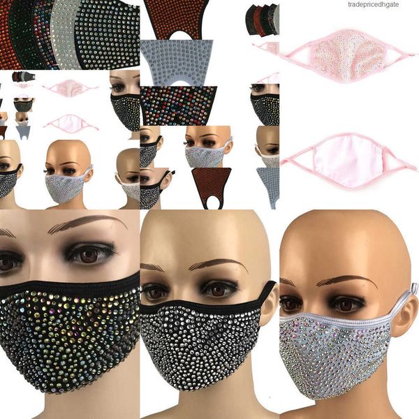 

mouth diamond fashion dustproof mask pm2.5 bling protective masks washable reusable esfv g01y