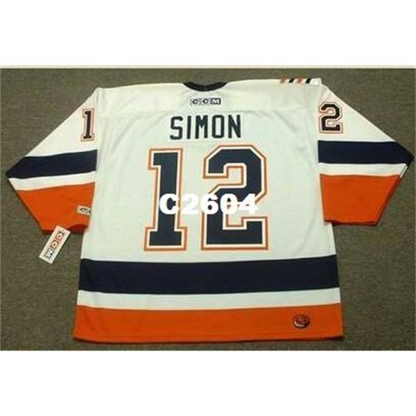 

men #12 chris simon new york islanders 2006 ccm retro home hockey jersey or custom any name or number retro jersey, Black