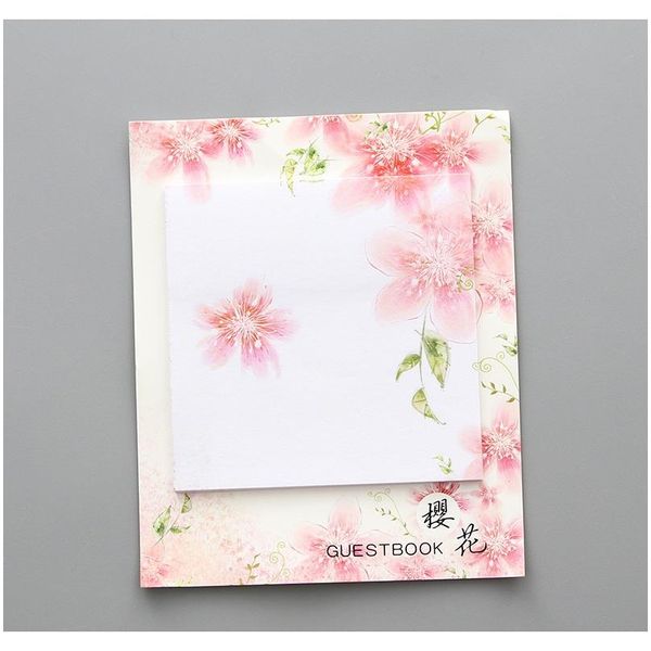 

mohamm 30pcs american cherry blossom kawaii cute sticky notes memo pad in japanese style diary stationery flakes scrapbook deco f jllodl