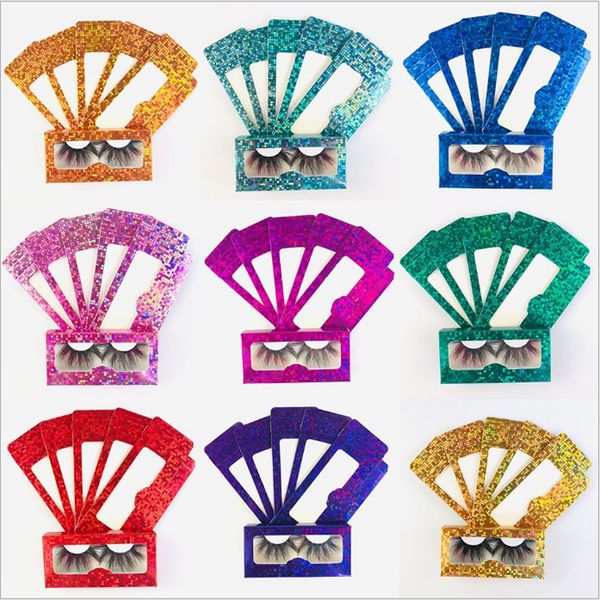 

20pcs/lot lash packaging new lash boxes packaging wholesale bulk soft paper eyelash packaging box empty lashes box