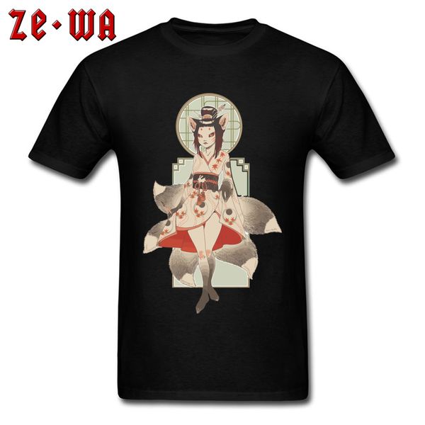 

kitsune oni japanese jubileu fox casual tshirts round collar & tees for t shirt mother day sport hooded sweatshirt hoodie