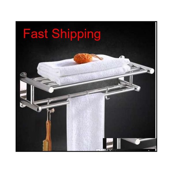 

bathroom towel holder bathroom organizer stainless steel wall-mounted towel rack home l wall shelf qylwyu bdesports