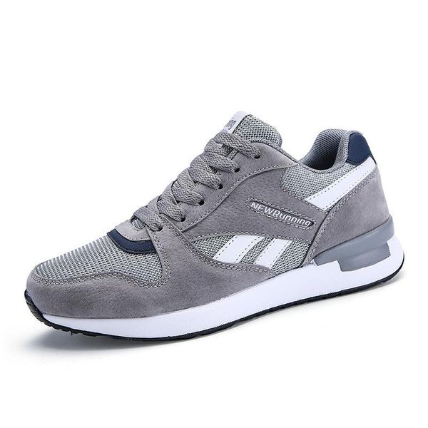 

new running spring autumn casual shoes men big size36-44 sneaker trendy comfortable mesh fashion lace-up men shoes zapatos, Black
