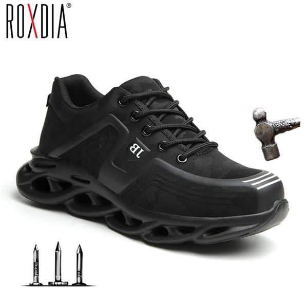 

drop shipping steel toe work fashion for men women sneaker ultralight mesh industial safety shoes plus size 37-48 rxm179 y200915, Black;brown