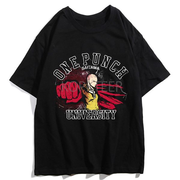 

one punch saitama genos boros harajuku anime ullzang cartoon summer soft japanese style tees sport hooded sweatshirt hoodie men t shirt