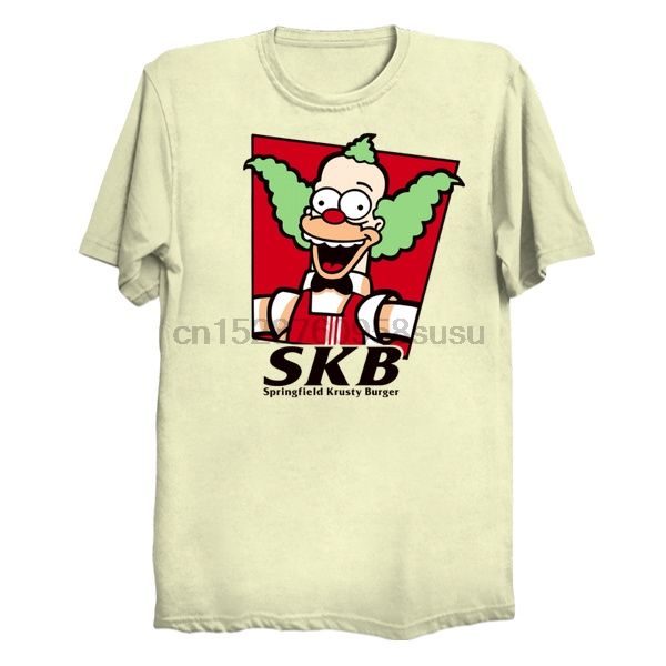 

мужчины тенниска springfield красти бургер printed t-shirt тройники топ спорта с капюшоном hoodie