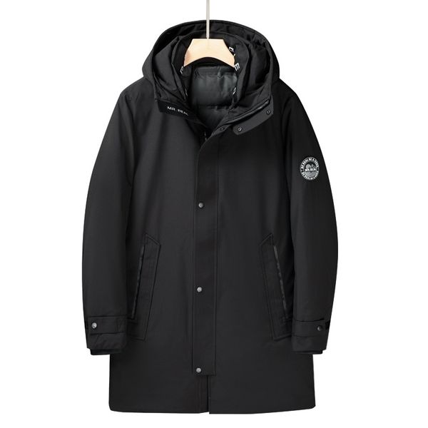 

doujia men's down jacket 2020 winter new style to overcome mid-length thick warm male 1309, Black