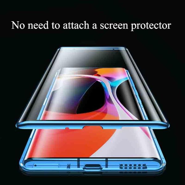 

double side glass magnetic metal case for xiaomi note 10 lite mi 10 10t cc9 pro redmi 10x 9 9a 9c h sqcksu