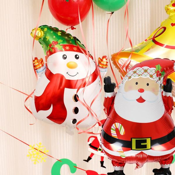 

aluminum foil balloons pumps aluminum film christmas party supplies decoration props santa claus christmas for home party decor