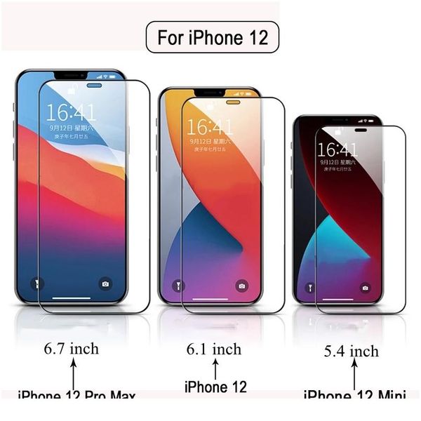 

full cover tempered protective glass on for iphone 12 11 pro xs max x xr screen protector for ipho wmtcqa