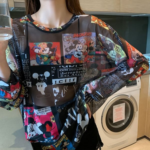 

kzege ice sunscreen shirt 2020 summer new print with slim fitting kni and women's pullover long sleeve silk pullover knitwearknitwear k, White