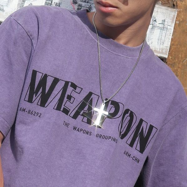 

steel tone cross necklace pendant men stainless steel fashion christian necklace hip hop punk gold chain gifts for male1, Silver