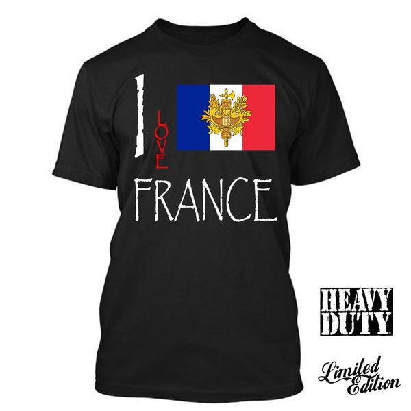 

печать тройники с коротким рукавом o-образным вырезом france i love культура флаг t shirt tees men summer style спорта с капюшоном hoodie