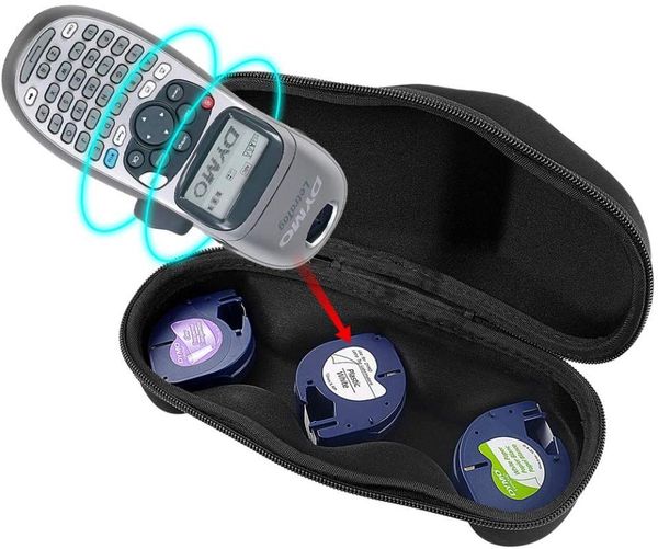 

case for dymo letratag lt-100h handheld label maker. [ fit 3 extra tapes but not include them]