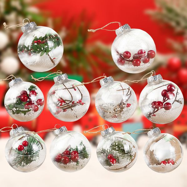 

decoration transparent diyt festival gift hollow ball christmas tree pendant accessories #t2