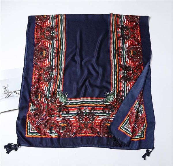 

2020 женский печать hijab хлопковый шарф для женщин летний пляж украл bandana follard pashmina shaws и обертывания echarpe jllhgx home003, Blue;gray