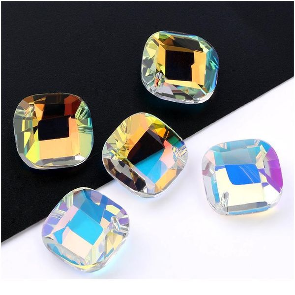 

20mm square shape pendant crystal rhinestones beads gens for earring necklace diy jewelry accessories 1 qylwab