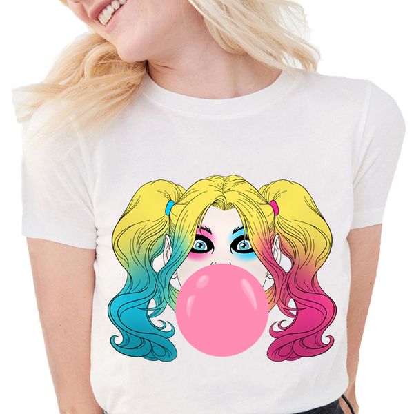 

sport vintage t shirt birds of prey harley quinn funny t shirts women 2020 summer short sleeve tee female ropa mujer korean