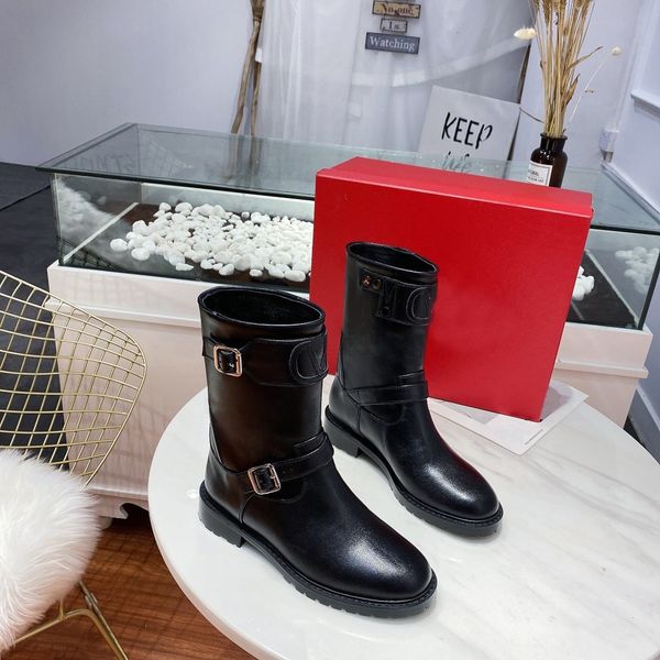 

autumn / winter 2020 new short boots women leather british martin boots women lace up knights boots women shoes, Black