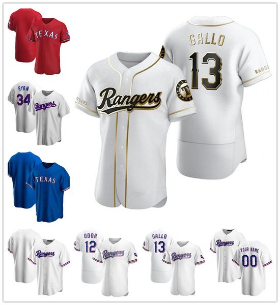 

texas rangers men's nolan ryan white home jersey joey gallo rougned odor 2020 home baseball jersey, Black