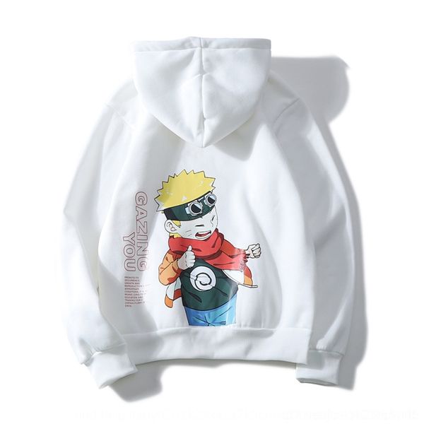 

mw4ds naruto autumn and winter hooded sweater girls jptxh and for cartoon loose sweater jacket fleece wooljacket woolfashion boys, Black