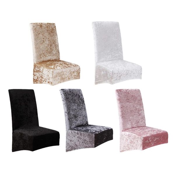 

chair covers velvet stretch dining room soft removable slipcovers